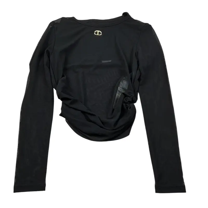 Twinset Camicia Manica Lunga con Top Nero per Bambina