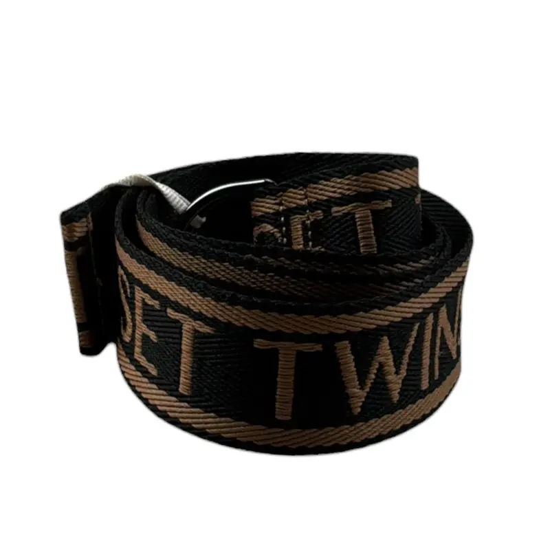 Twinset Cintura tinta unita con Logo Nero per Bambina