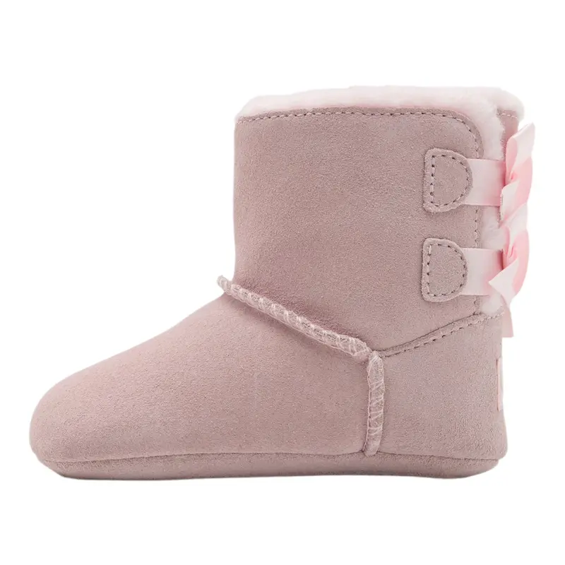 Ugg Stivali tinta unita con Fiocchi Rosa per Neonata