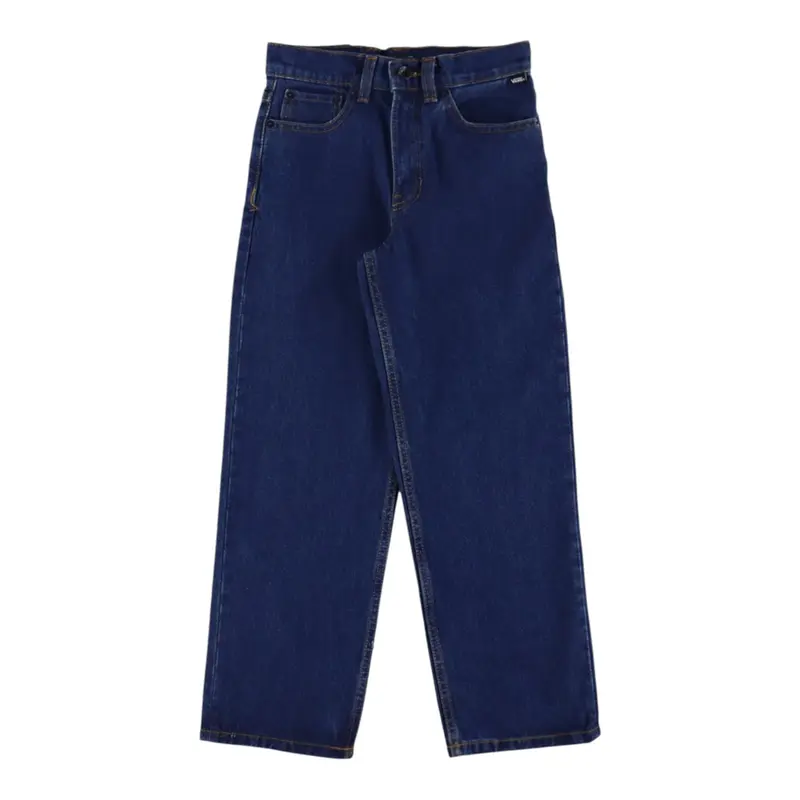 Vans Jeans tinta unita con 5 Tasche Blu per Bambino