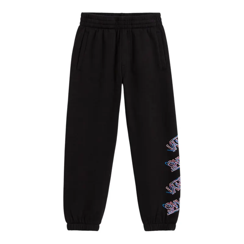 Vans Pantalone Tuta tinta unita con Stampe Nero per Bambino