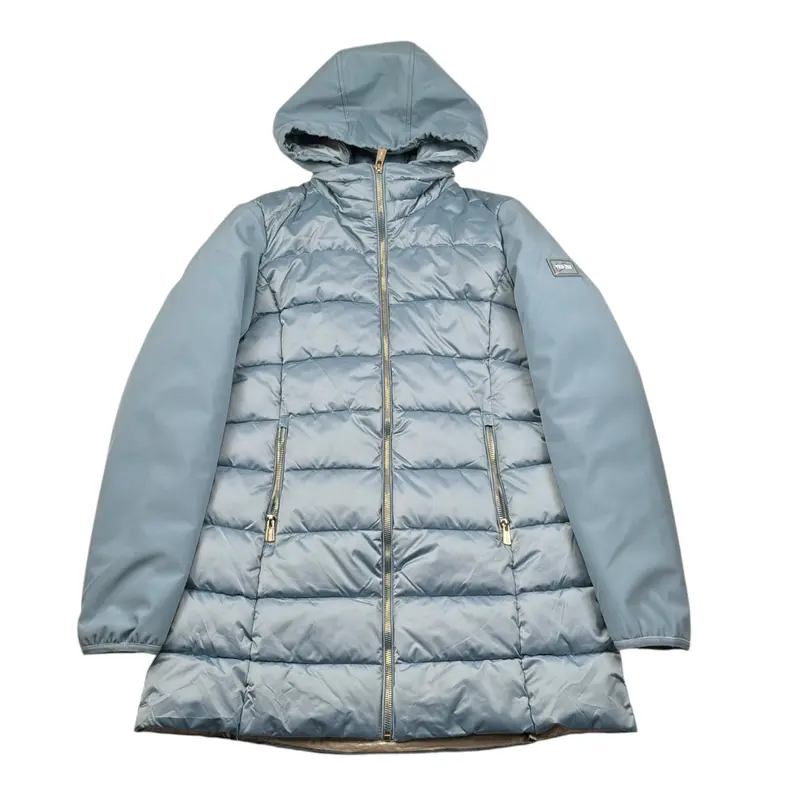Yes Zee Giubbino tinta unita con Cappuccio Azzurro per Bambina